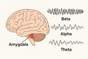 Gehirnwellen-Zuständen: Beta, Alpha, Theta und Amygdala