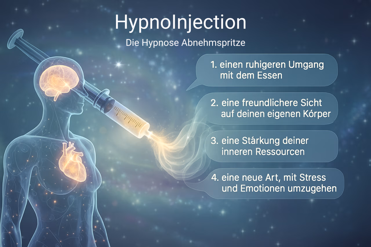HypnoInjection – Konzeptbild (Hypnose-Abnehmspritze als Metapher)