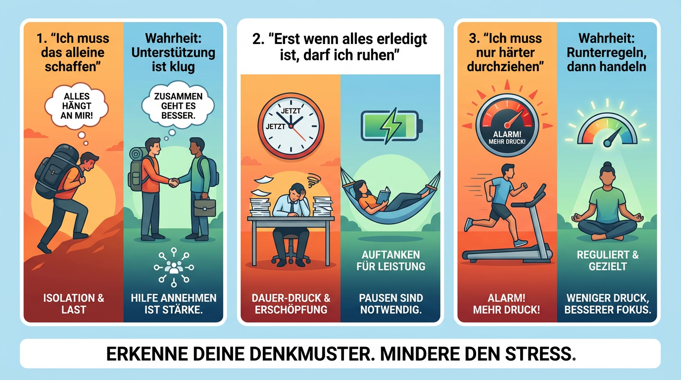 3 typische Denkfehler, die Stress verstärken