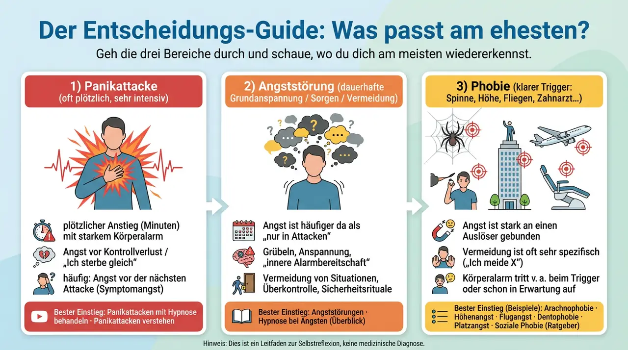 Hypnose gegen Angst – Entscheidungs-Guide für online oder Mägenwil in der Schweiz