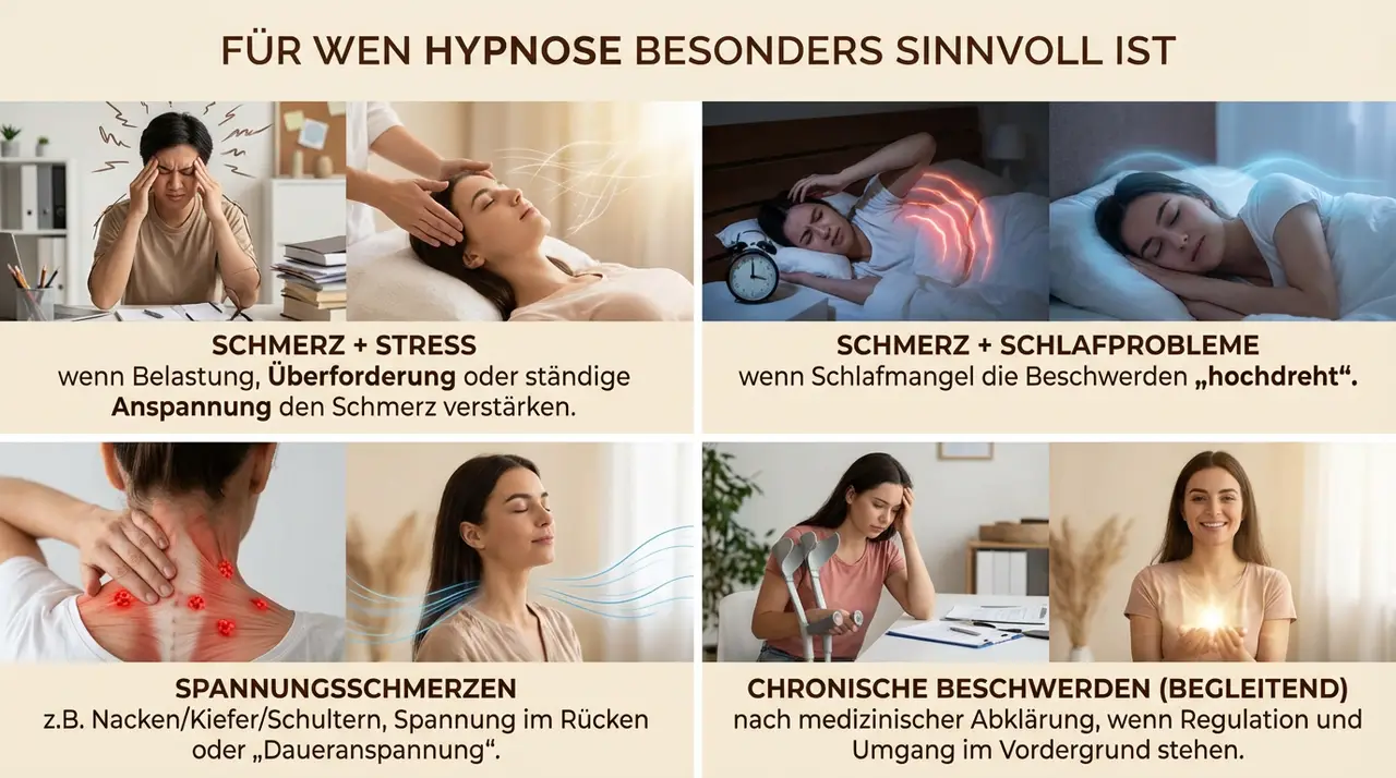 Für wen Hypnose bei Schmerzen besonders sinnvoll ist – Orientierung und Beispiele