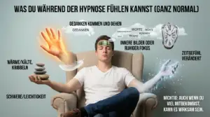 Was du während der Hypnose fühlen kannst (ganz normal) Hypnose fühlt sich nicht bei allen gleich an